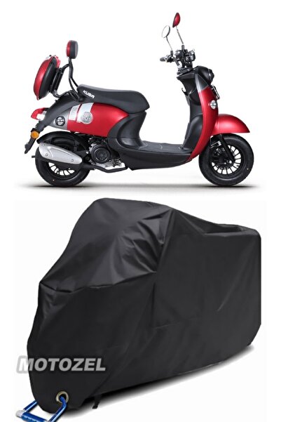 MotoZEL قماش القنب الأسود للدراجات النارية المتوافق مع قفل Kuba Trendy XC 50 ...