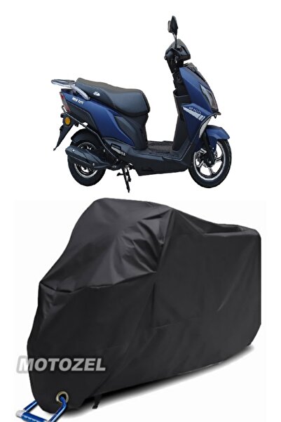 MotoZEL قماش مشمع أسود للدراجات النارية متوافق مع قفل أباتشي جوي 125 مقاوم للماء