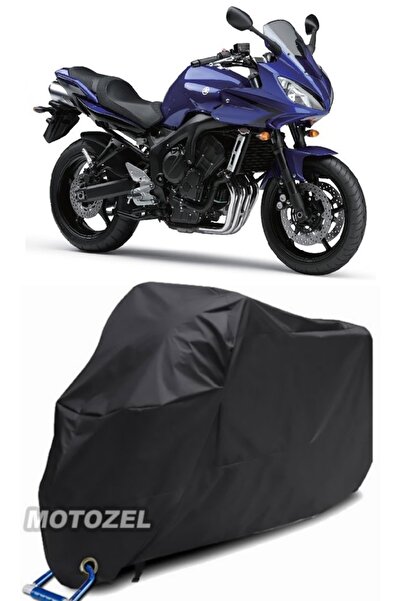 AutoZEL غطاء دراجة نارية ياماها FZ6 Fazer أسود مقاوم للماء (متوافق مع القفل)