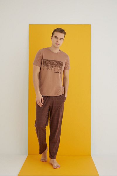 ELİTOL Combed Men's Pajama Suit