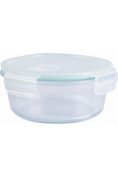 Martha Stewart Storage Box Round Glass Mblue 6Pcs