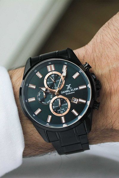 Daniel Klein Dk 339697   Men's Wrist Watch with Steel Cord