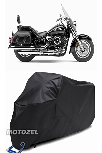 MotoZEL قماش القنب الأسود المتوافق مع قفل نجمة السحب من Yamaha XVS 650 مقاوم ...