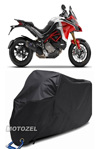 MotoZEL قماش القنب الأسود المتوافق مع قفل Ducati Multistrada 1260 Enduro مقاو...