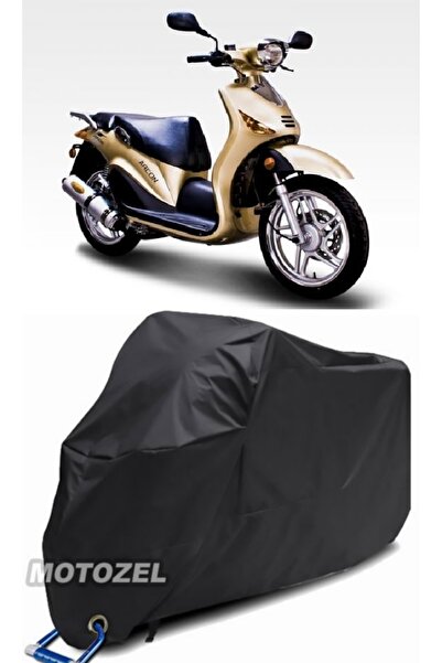 AutoZEL دورادو أركون 150 غطاء دراجة نارية أسود مقاوم للماء (متوافق مع القفل)