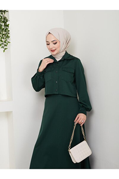 ESLEMNUR Biker Jacket Skirt Suit Jacket with Straps