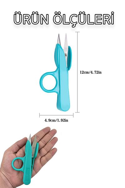 Factorial Thread Scissors 1Pc Sharp Tip Paper Board Fabric Fishing Line String Cutter Multifunctional Fishing Scissors