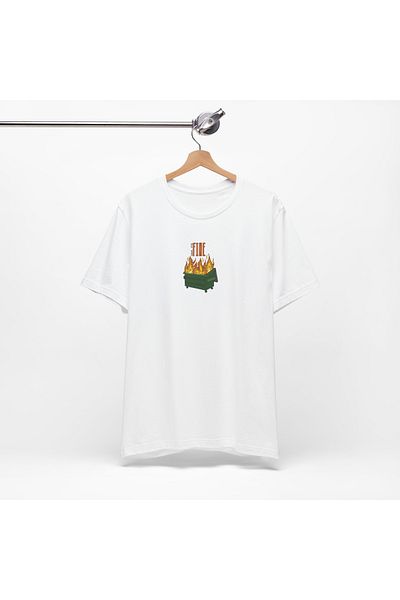 IVART Βαμβακερό Unisex 100% Crew λαιμόκοψη κοντομάνικο κανονικό μπλουζάκι