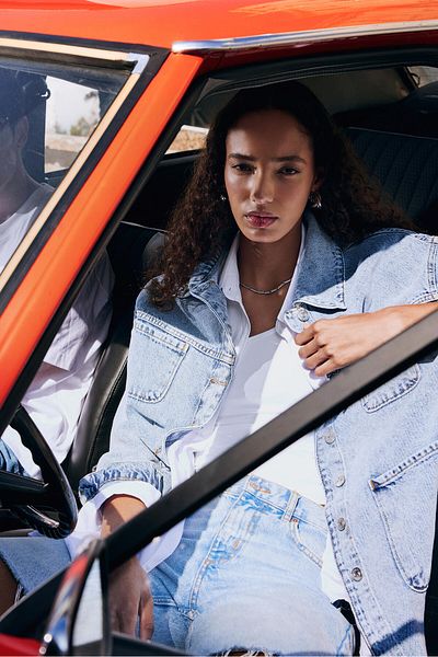 Touché Privé Jacheta denim cu buzunare