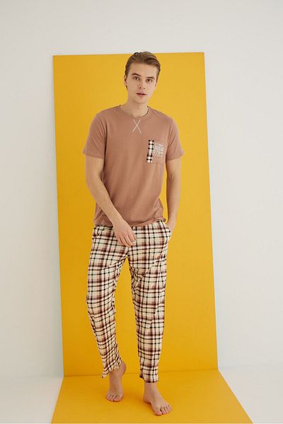 ELİTOL Combed Men's Pajama Suit