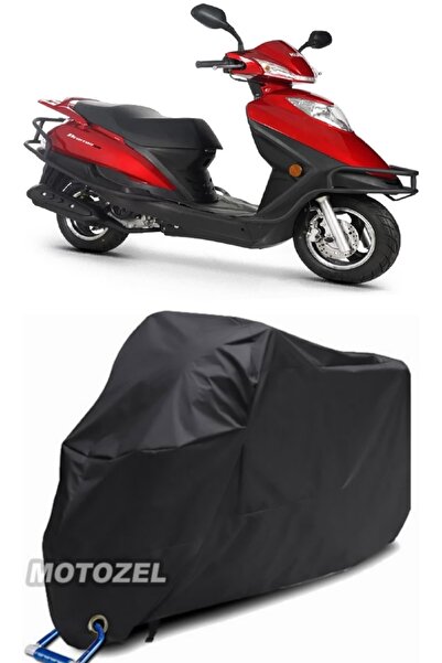 AutoZEL مشمع كوبا ماتريكس 125 قماش مشمع أسود للدراجات النارية مقاوم للماء (مت...