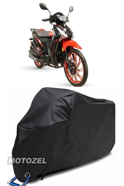 MotoZEL قماش القنب الأسود للدراجات النارية المتوافق مع Arora Smart 50 X Lock ...