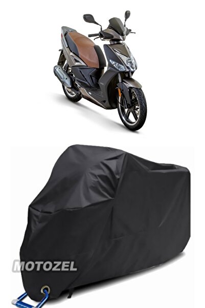 MotoZEL قماش مشمع أسود مقاوم للماء للدراجات النارية متوافق مع قفل الدراجة الن...