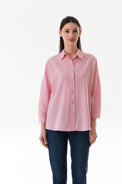 Fulla Moda Πουκάμισο Oversize Cut Basic