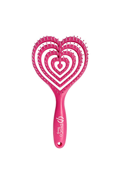 PROCO Beauty Love Saç Fırçası - Üç Boyutlu 3D Esnek Kalp Saç Fırçası