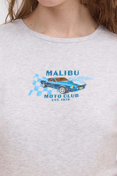 Addax Car Printed T-Shirt P1764