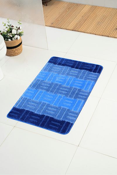 Moda Dekor Χαλάκι μπάνιου Colorline Terma Blue 60x100 - 60x50 cm 2 τεμαχίων