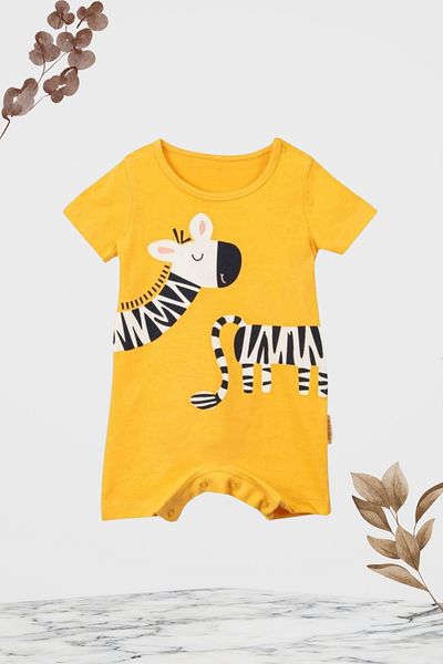 Baby s Breath Flower Zebra Patterned 100% Cotton 6-9-12 Months Denim Jean Girls-Boys Jumpsuit Newborn 1 Year Old Baby Outfits