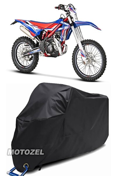 AutoZEL غطاء دراجة نارية بيتا إكسترين أسود مقاوم للماء (متوافق مع القفل)