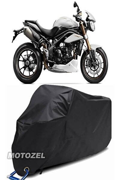 MotoZEL قماش مشمع أسود للدراجات النارية متوافق مع قفل ثلاثي السرعة متوافق مع ...