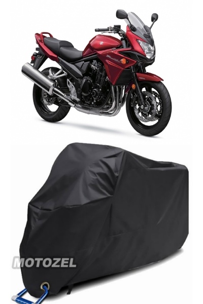 MotoZEL قماش القنب الأسود المتوافق مع قفل سوزوكي GSF 650 Bandit S مقاوم للماء