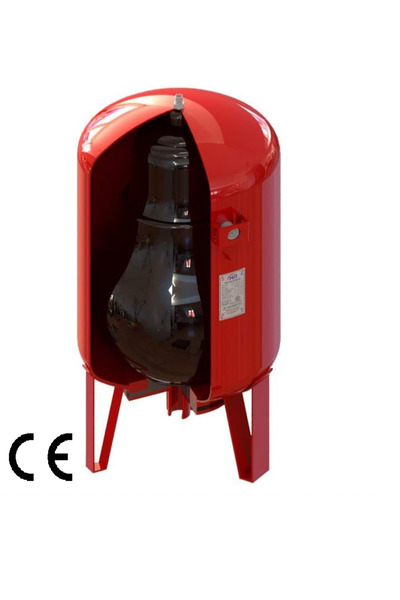 HEX 300 Lt Dik Ayaklı Manometreli Hidrofor Genleşme Tankı-10 Bar