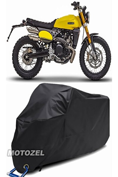 AutoZEL CABALLERO 500 مسار مسطح أسود للدراجات النارية قماش مقاوم للماء (متواف...