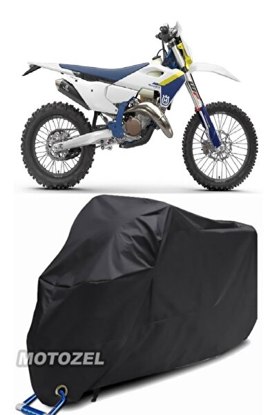 MotoZEL قماش مشمع أسود للدراجات النارية متوافق مع قفل الدراجة النارية Husqvar...