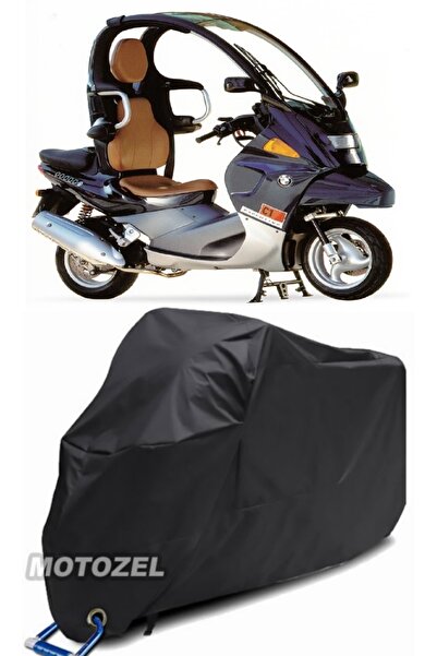 MotoZEL حقيبة خلفية سوداء لسيارة Bmw C1 وقماش قنب للدراجة النارية متوافق مع ا...