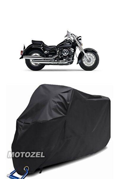 MotoZEL قماش القنب الأسود المتوافق مع قفل Yamaha XVS 650 A مقاوم للماء