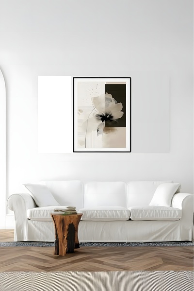 Wooden Factory Gerçek Ahşap Çerçeveli Kiraz Çiçeği Tablosu