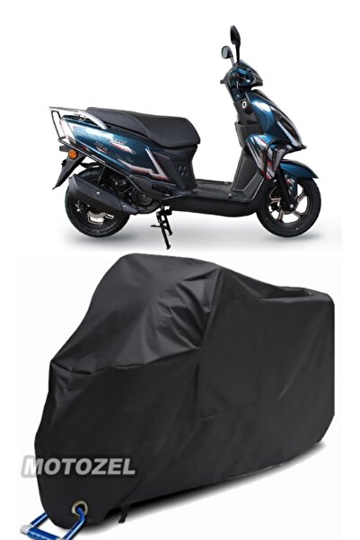 MotoZEL قماش Falcon Mocco 50 Lock متوافق مع القماش المشمع الأسود للدراجات الن...