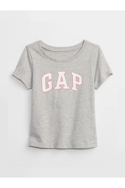 GAP Gray Baby Girl Gap Logo T-Shirt