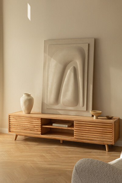 ŞafakMobilya Deleyna Masif Ahşap Tv Ünite