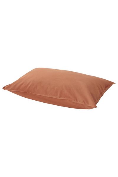 IKEA ÄNGSLILJA Red-Brown Cotton Pillowcase – Soft & Breathable (50x80 cm)