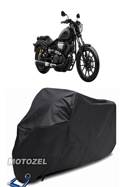 MotoZEL قماش القنب الأسود المتوافق مع قفل Yamaha XV950 مقاوم للماء