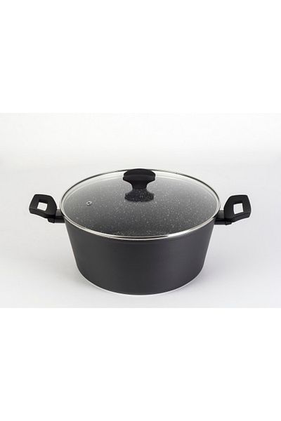 Zilan Pot with glass lid Zilan ZLN3338, Diameter 28 cm, Height 13 cm, aluminum, Induction compatible