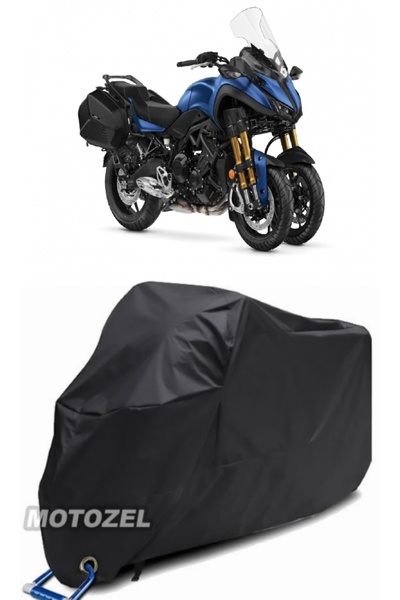 AutoZEL قماش ياماها نيكين الأسود للدراجات النارية مقاوم للماء (متوافق مع القفل)