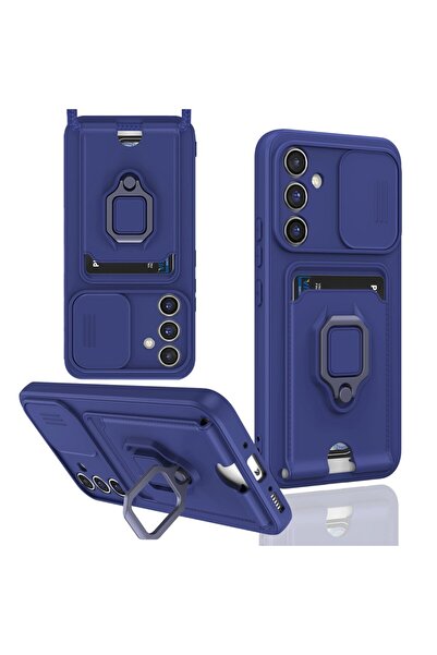 m.tk moveteck Samsung Galaxy A36 Kılıf Kamera Korumalı Sürgülü Yüzüklü Kartvi...