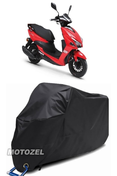 AutoZEL قماش مشمع للدراجات النارية Kuba Pesaro 50 X أسود مقاوم للماء (متوافق ...