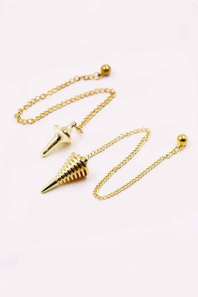 MYTAKIAĞACIMFH Brass Pandula Pendulum Spinning Top and Spiral Shaped Set of 2