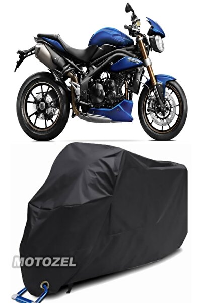 MotoZEL قماش القنب الأسود المتوافق مع قفل Triumph Speed ​​Triple R مقاوم للماء