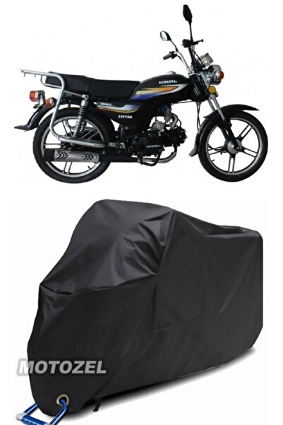 AutoZEL كرال موتور KR-100-2A قماش مشمع أسود للدراجات النارية مقاوم للماء (متو...