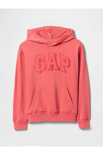 GAP Boy's Relaxed Terry Fabric Red Sweatshirt