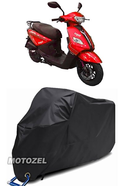 MotoZEL Kral Motor Kr-44 Loyal 50 Lock Compatible Black Motorcycle Tarpaulin ...
