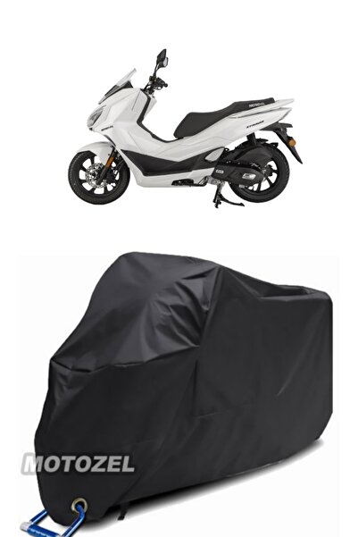 MotoZEL قماش القنب الأسود المتوافق مع قفل Mondial 125 Strada مقاوم للماء