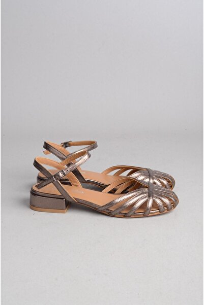 SEÇ KUNDURA Seç 024 Genuine Leather Women's Shoes (Heel Height: 3cm) Bronze