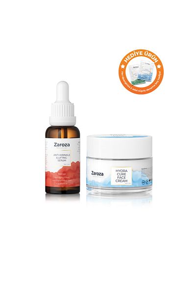 ZAROZA Hydra Cure Moisturizing Cream + Retinol Serum Set |   Intensive Moisture & Anti-Wrinkle Dual Set