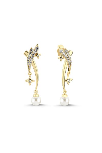 CHARMLUCKY Special Series Star Pearl Earring