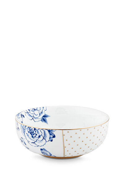 Pip Studio Royal Beyaz Çiçek Baskılı Porselen Kase